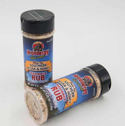 Rubs - Southern Pecan & Honey Seasoning 4.25 oz., Seasoning Rub Shaker from Hi-Country Snack Foods Inc.