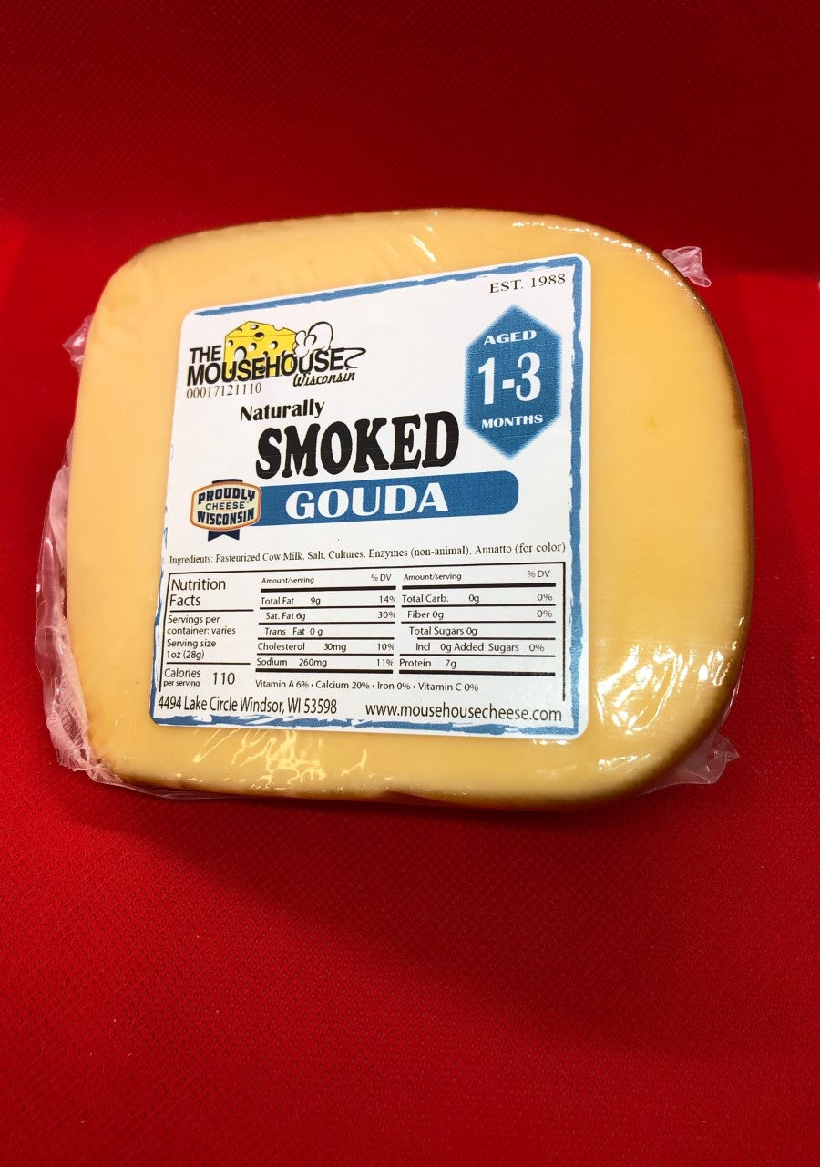 Smoked Gouda, Approx wt. 12oz by Mousehouse Cheesehaus