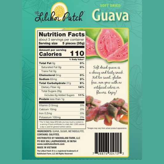 Lilikoi Patch - Soft Dried Guava