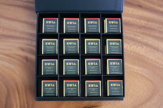 Dark Chocolate OMG Experience Deluxe Gift Box, Gift Box from Maui Kuʻia Estate Chocolate