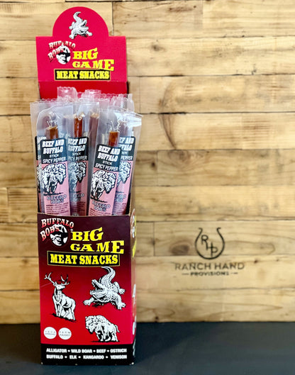 Buffalo and Beef Jerky Stick — Spicy | Buffalo Bob's, Meat from Ranch Hand Provisions
