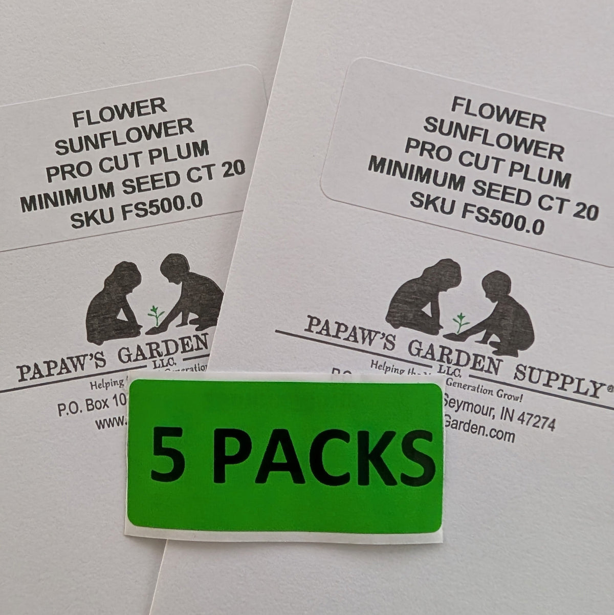 Papaw's Garden Supply Pro Cut Plum Sunflower Seed 20 CT/PACK, image 6 of 8