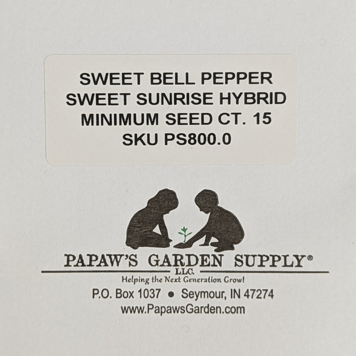 Sweet Sunrise Hybrid Yellow-Orange Bell Pepper Seeds, image 3 of 5