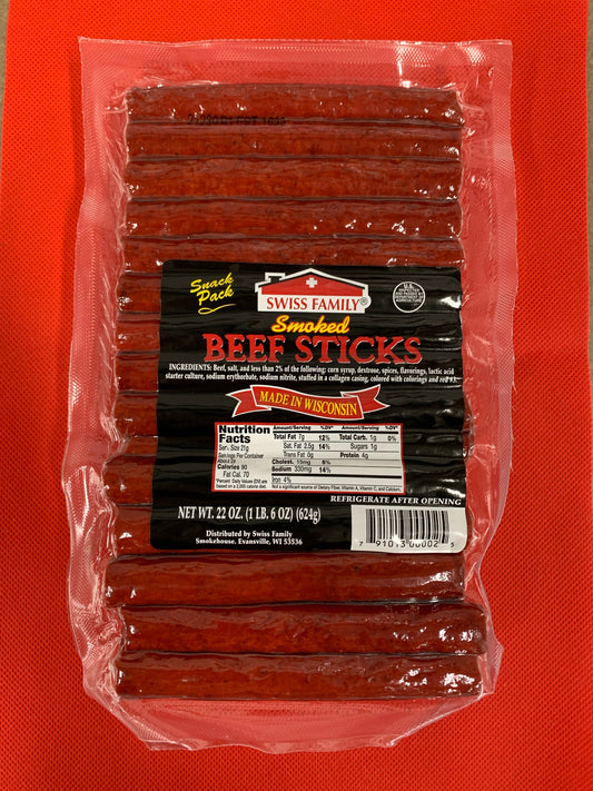 Swiss Family Beef Sticks - 22oz by Mousehouse Cheesehaus