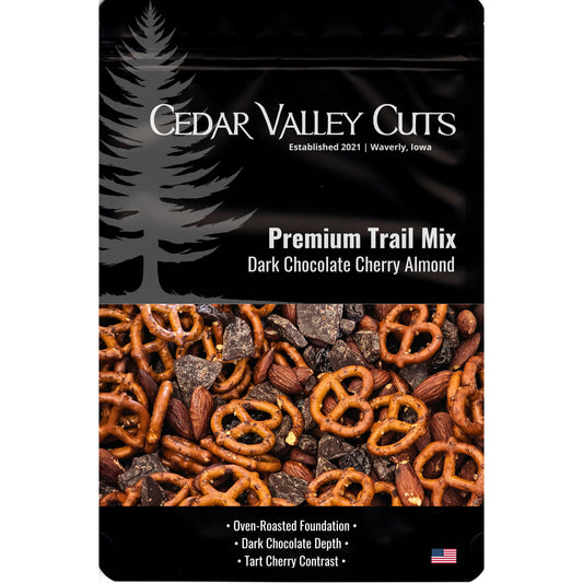 Dark Chocolate Cherry Almond Premium Trail Mix, Snacks from Cedar Valley Cuts