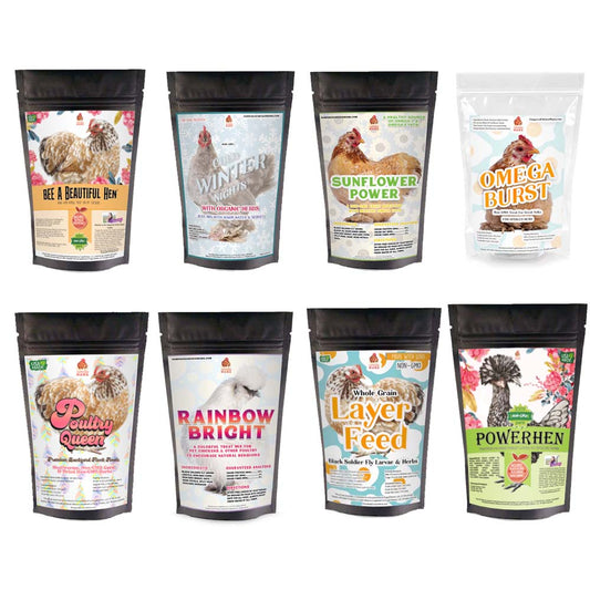 Chicken Treat Sampler Bundle - 8 Different Treats In One Box! (10 Pounds Total) from Dahlia Pets