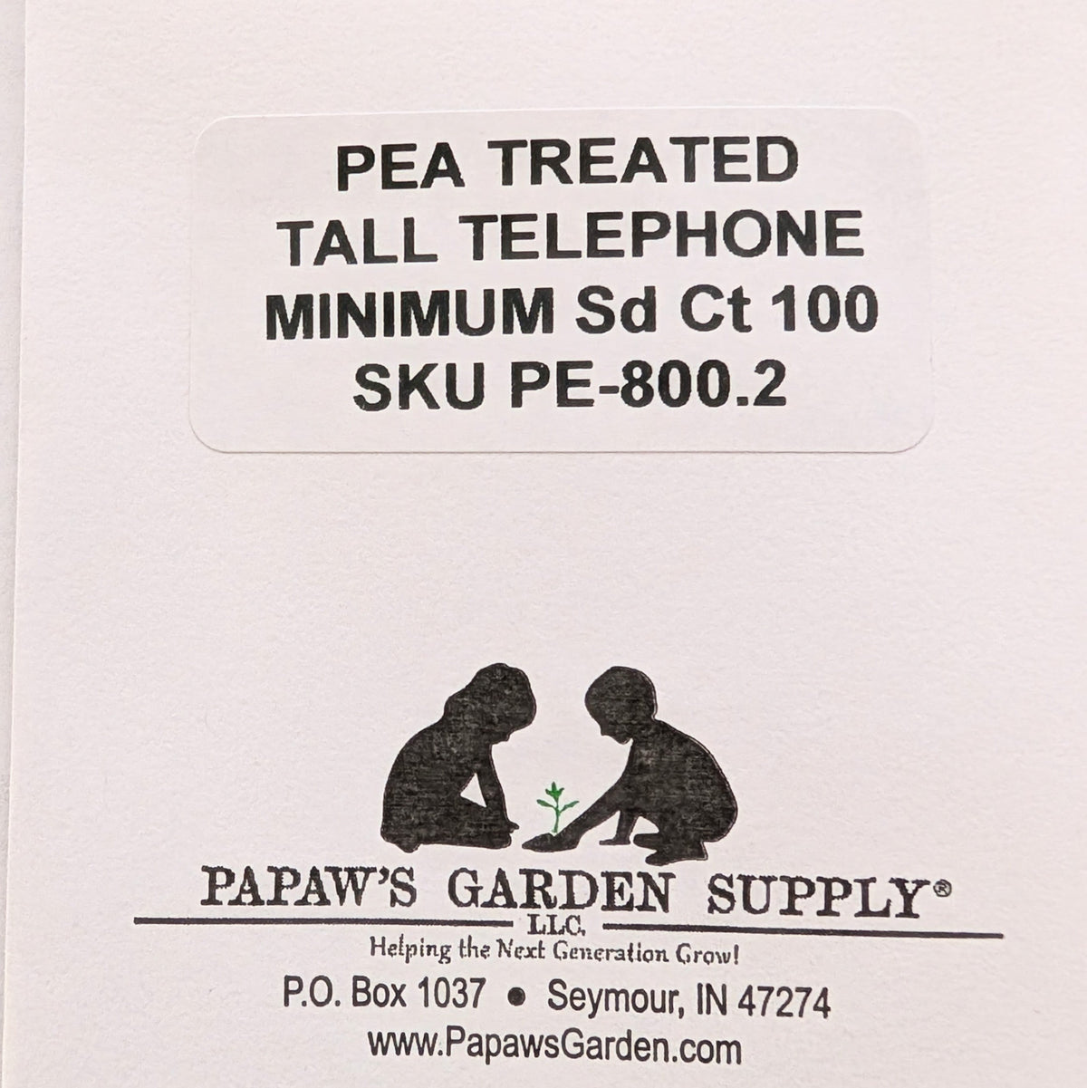 Tall Telephone Vining Treated Pea Seeds, image 3 of 6