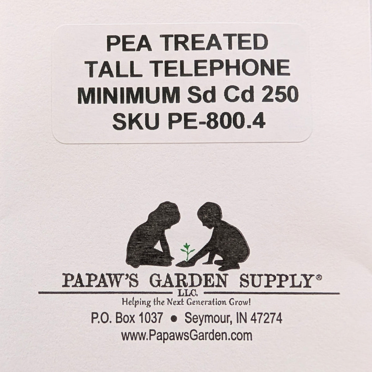 Tall Telephone Vining Treated Pea Seeds, image 4 of 6
