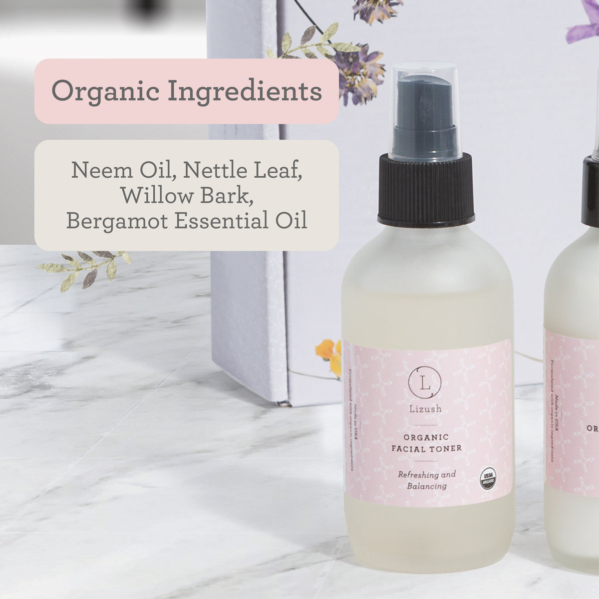 ORGANIC FACIAL TONER Refreshing and Balancing, Health & Beauty from Lizush