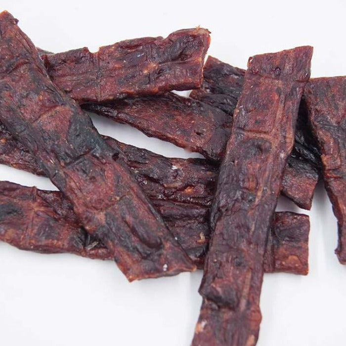 2.25 oz. Elk Huckleberry Vodka with Pepper Jerky, Elk Jerky from Hi-Country Snack Foods Inc.