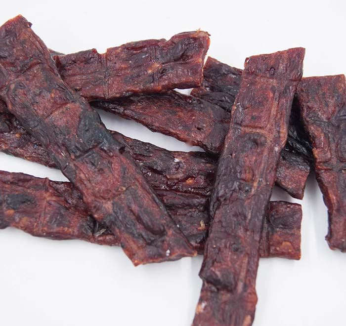 2.25 oz. Bison Huckleberry Vodka with Pepper Jerky, Bison Jerky from Hi-Country Snack Foods Inc.