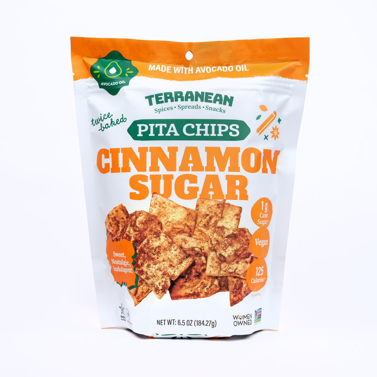 Cinnamon Sugar Pita Chips by Terranean Spices, Spreads & Snacks