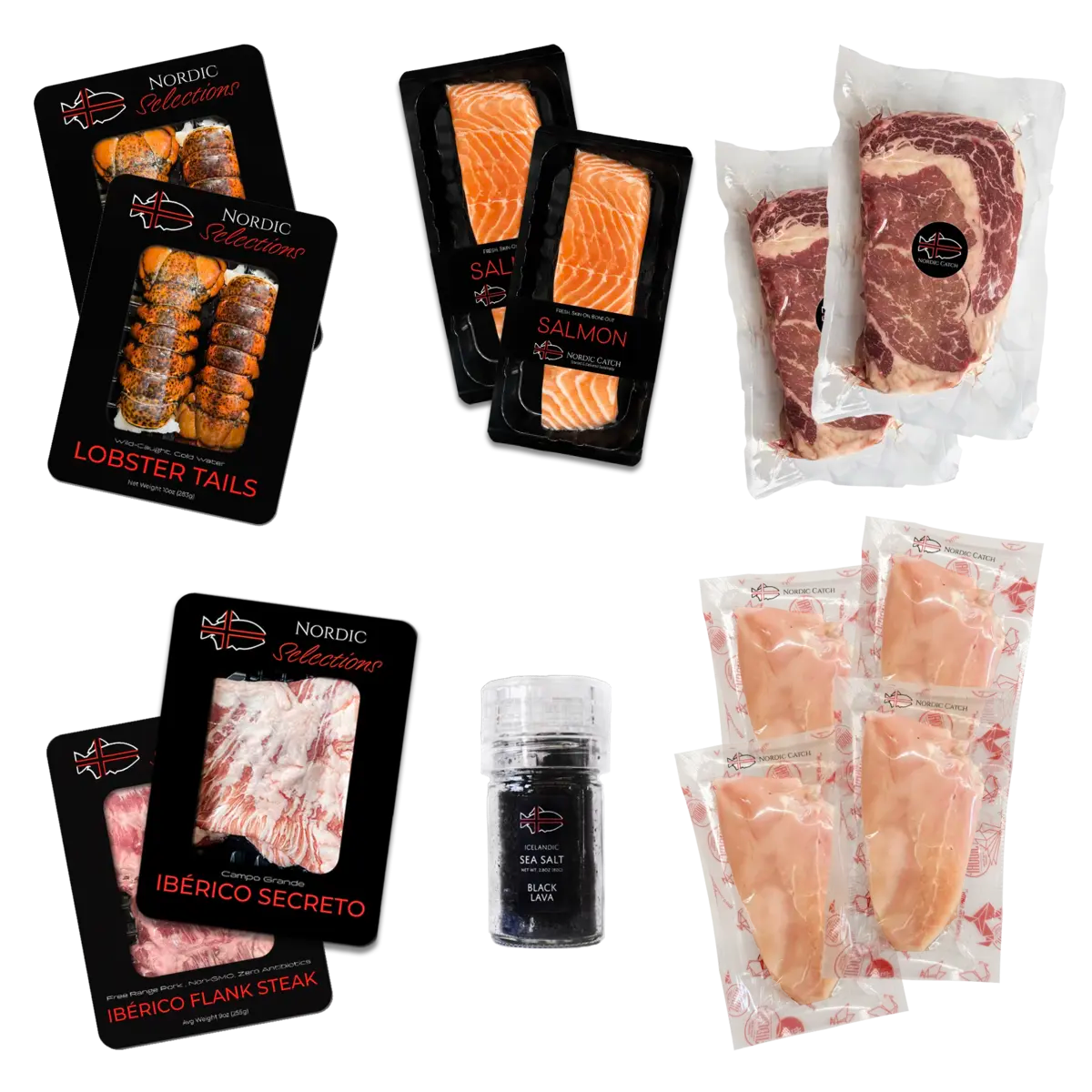 The Ultimate Barbecue - Premium Meat & Seafood Variety Bundle, Fresh & Frozen Meats from Nordic Catch