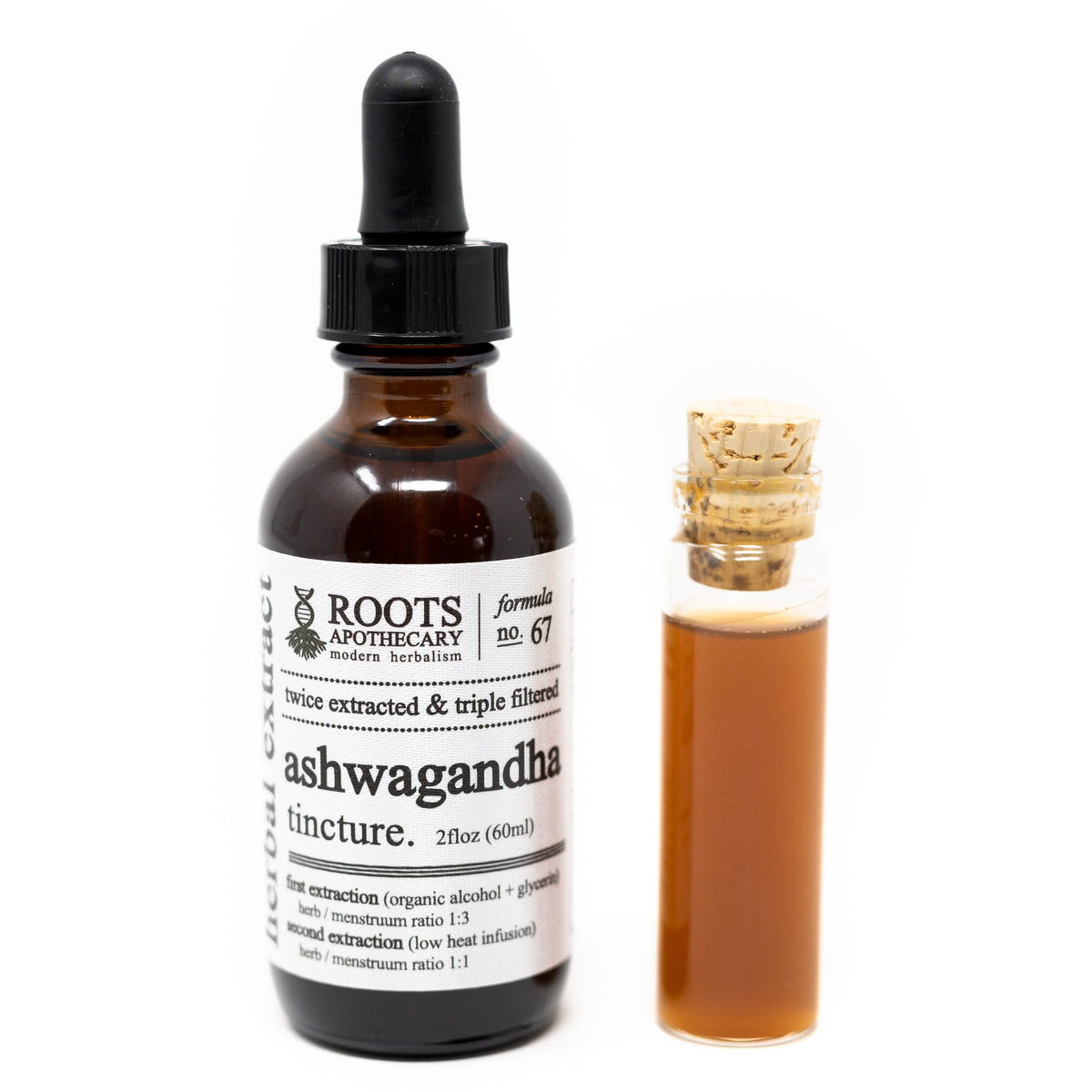 ashwagandha tincture - organic, Tinctures from Roots Apothecary