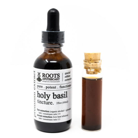 holy basil tincture., Tinctures from Roots Apothecary