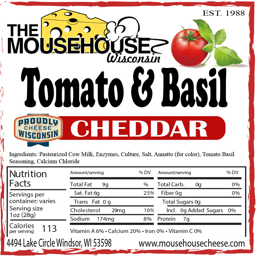 Tomato & Basil Cheddar