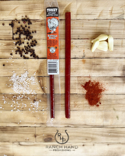 Turkey Jerky Stick — Peppered, Meat from Ranch Hand Provisions