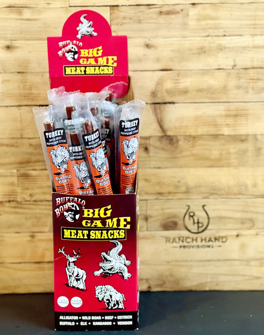 Turkey Jerky Stick — Peppered, Meat from Ranch Hand Provisions