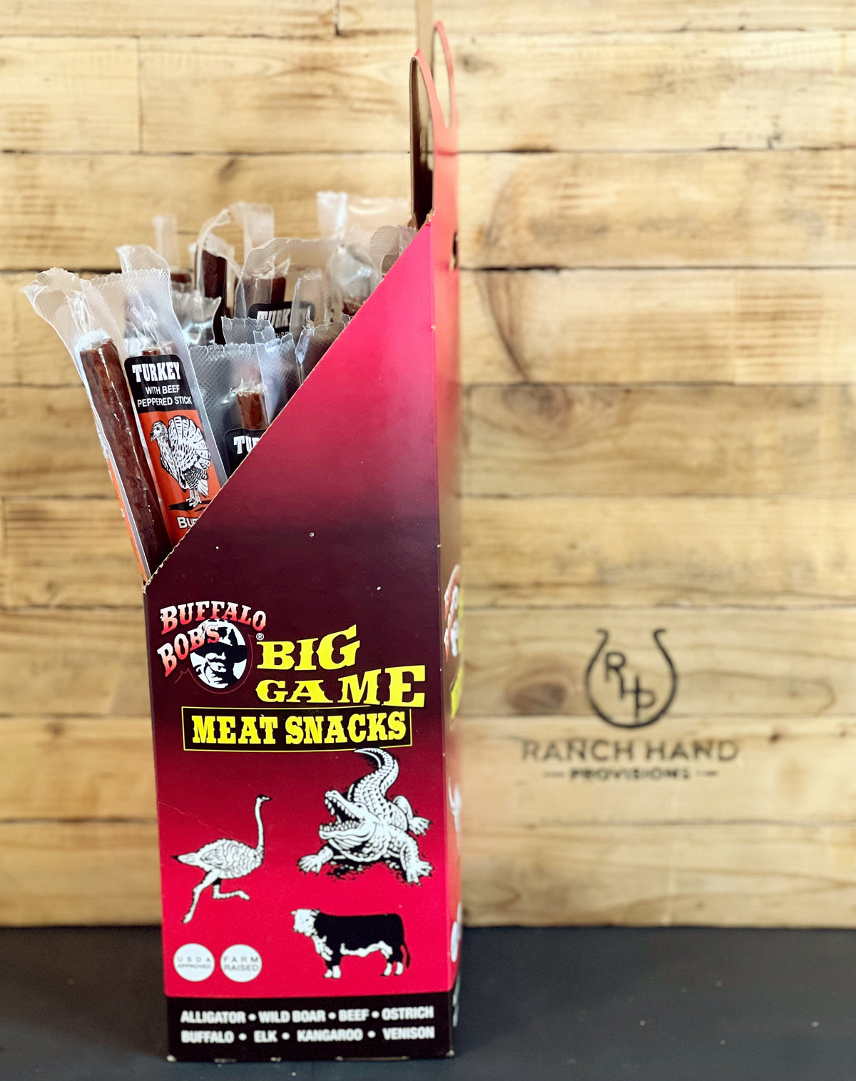Turkey Jerky Stick — Peppered, Meat from Ranch Hand Provisions