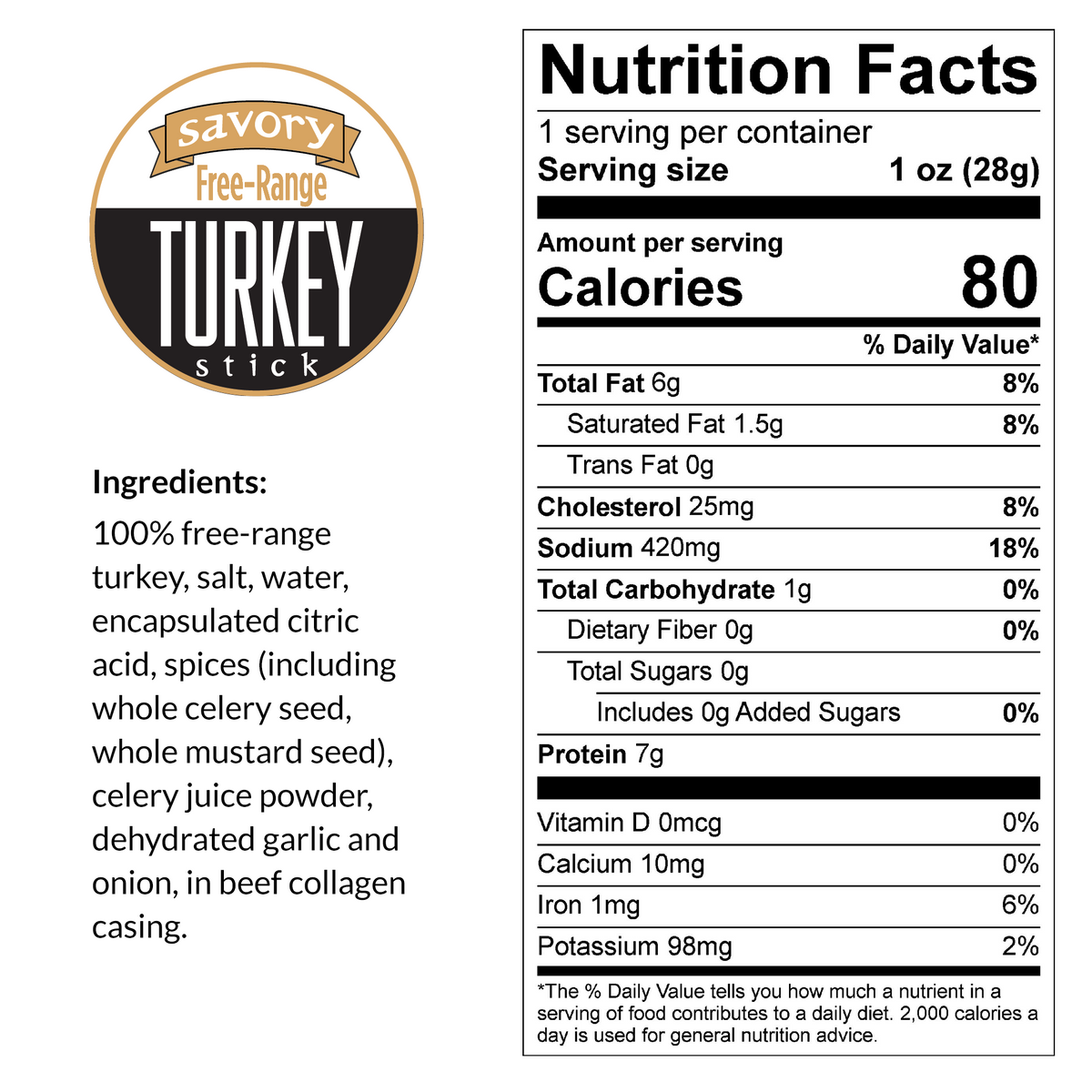 Variety - 6 Flavors (4 Beef, 1 Turkey, 1 Pork)