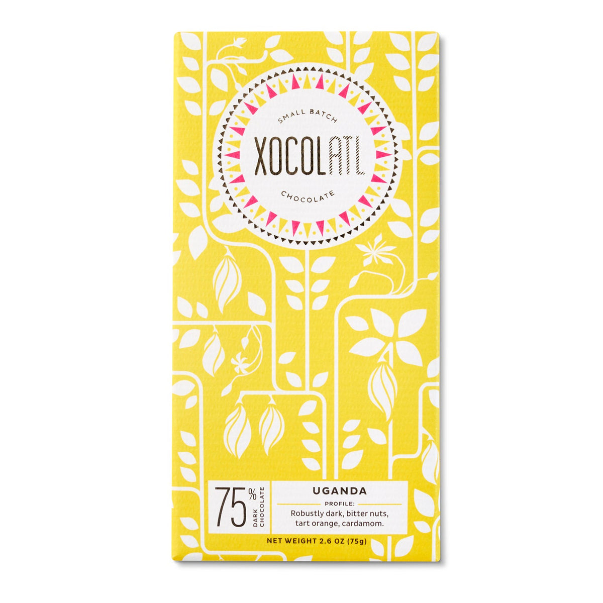 Semuliki Forest, Uganda 75% Dark Chocolate, Confection from Xocolatl Small Batch Chocolate