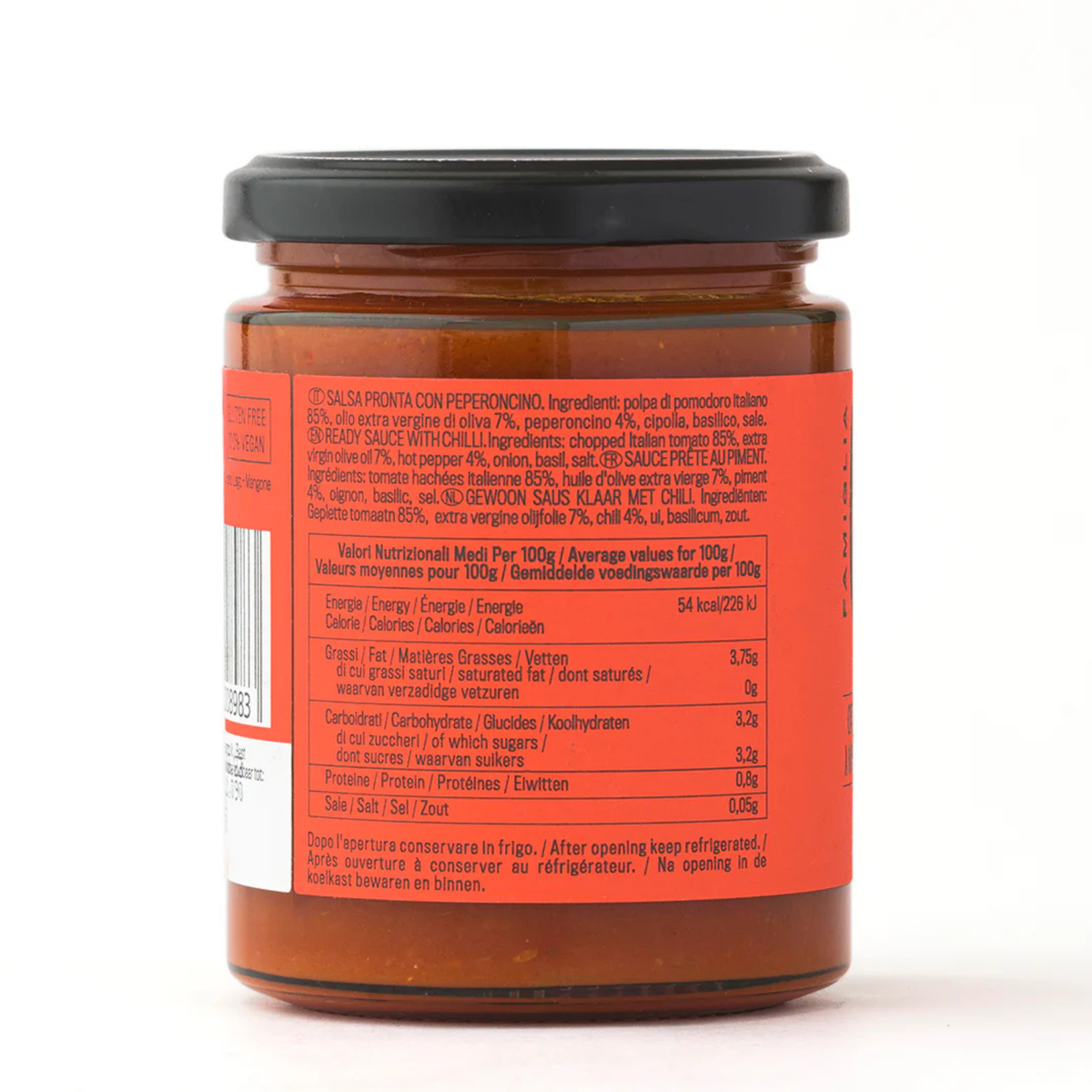 Famiglia Crispino Calabrian Chili Pepper Sauce — Spicy Ready-Made Sugo, image 2 of 3