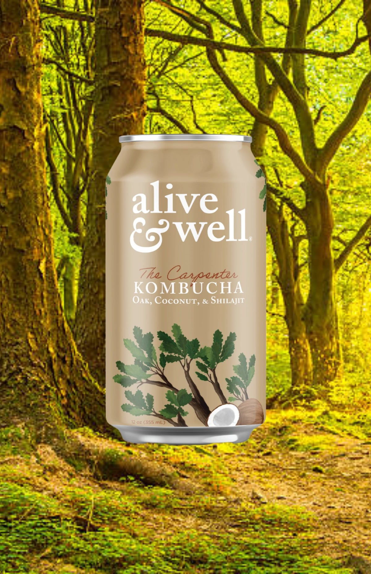 Oak & Coconut Kombucha Organic Bubble Goods