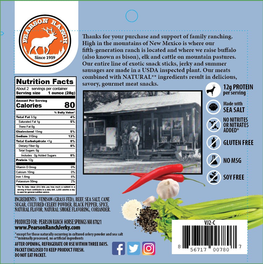 The City Slicker - Venison Variety Pack, Meat from Pearson Ranch Jerky
