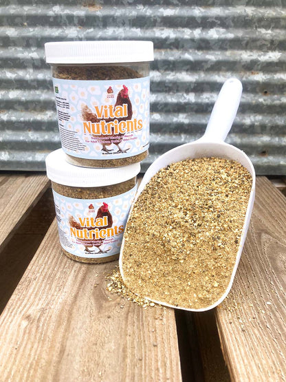 Vital Nutrients: Supplemental Essential Vitamins & Trace Minerals For Pet Chickens & Ducks from Dahlia Pets