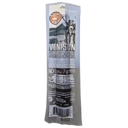 Venison Hickory Smoked Summer Sausage (7 oz.), Meat from Pearson Ranch Jerky