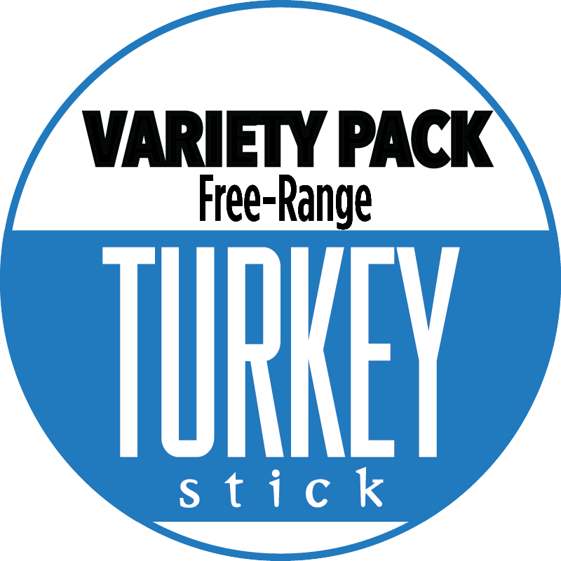 Variety - Free-Range Turkey Flavors Sticks (No Sugar)