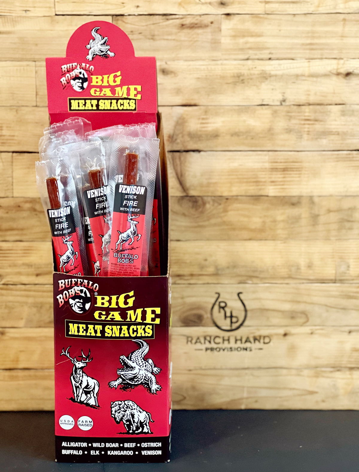 Venison Jerky Stick — Spicy, Meat from Ranch Hand Provisions