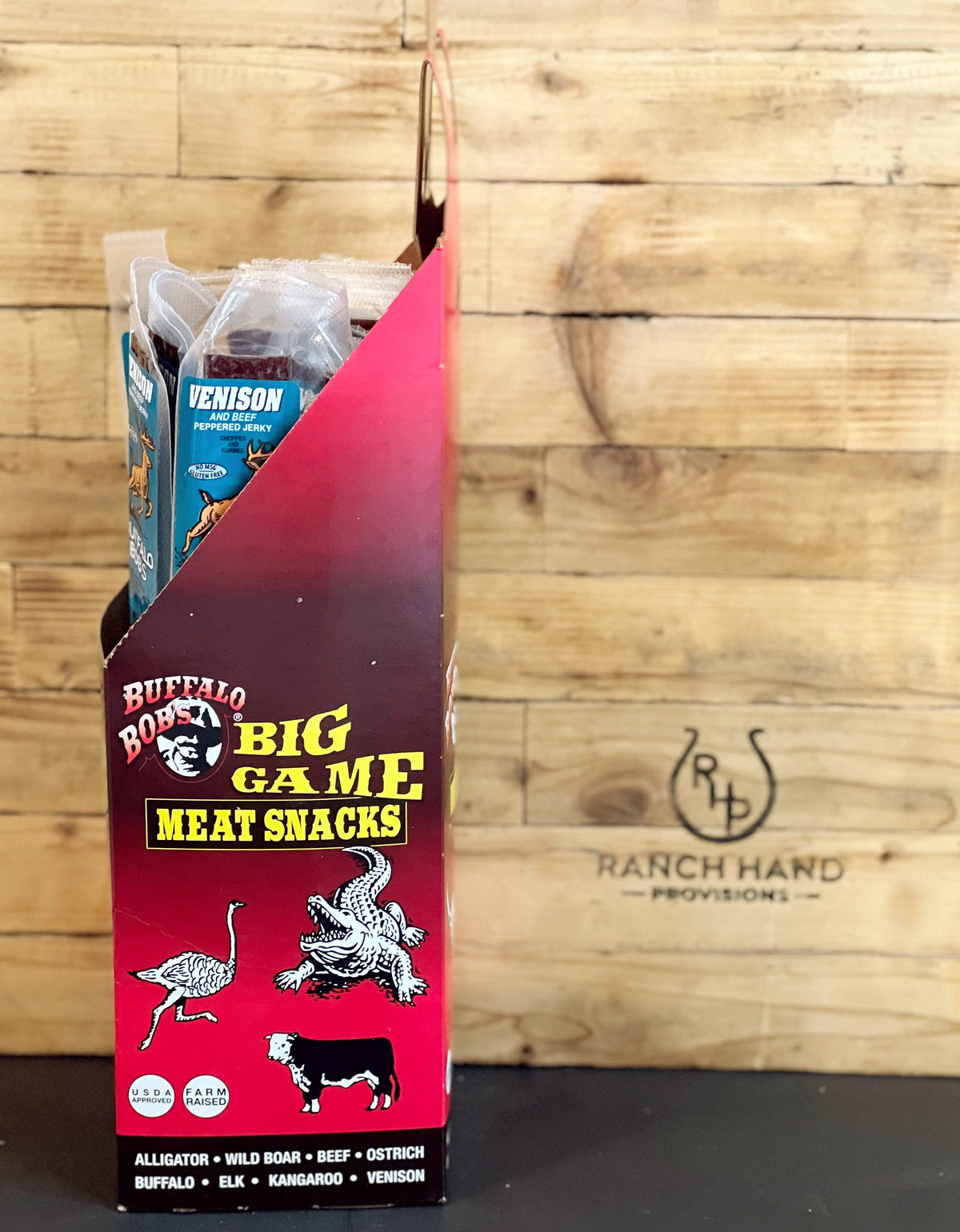 Venison Jerky — Peppered, Meat from Ranch Hand Provisions