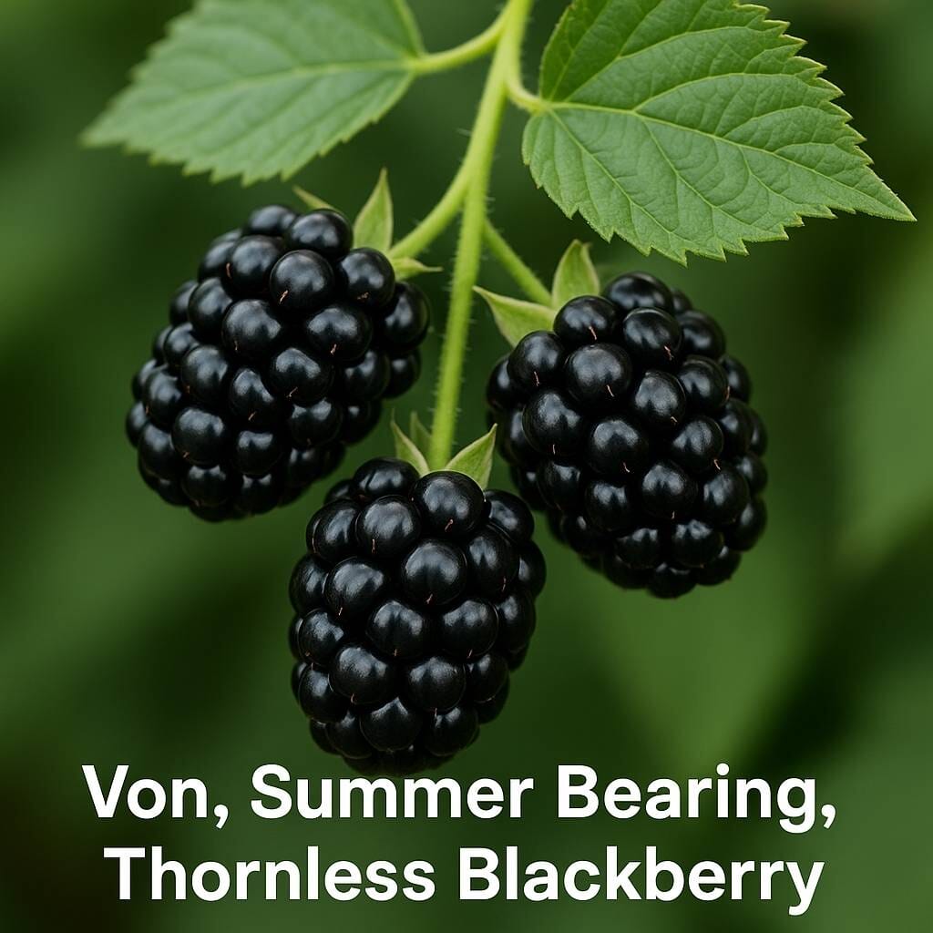 Von, Summer Bearing, Thornless, Blackberry Plant from Everglades Farm