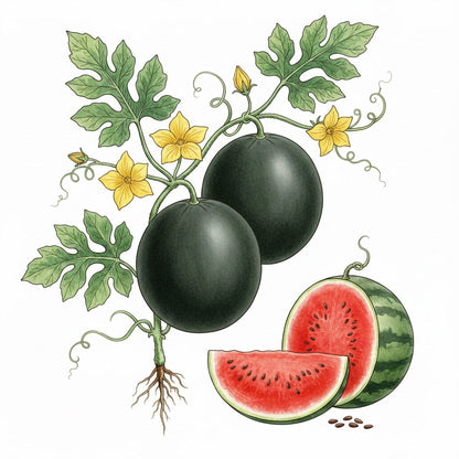 WATERMELON Seeds, Black Diamond
