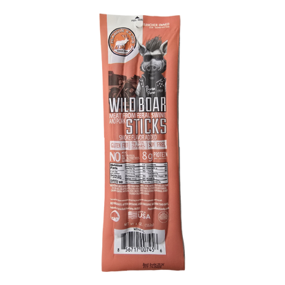 Wild Boar Hickory Snack Stick Multi-pack, Meat from Pearson Ranch Jerky