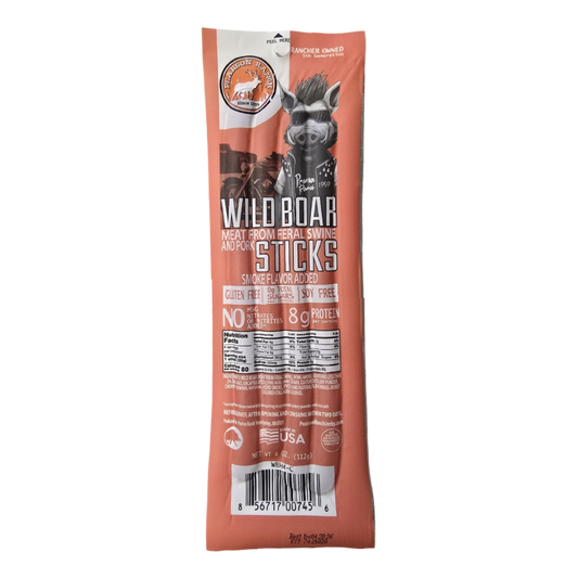 Wild Boar Hickory Snack Stick Multi-pack, Meat from Pearson Ranch Jerky