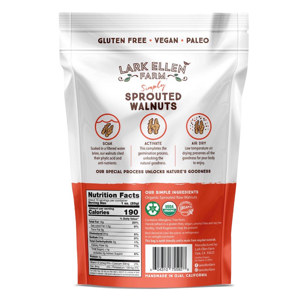 Organic Sprouted Walnut Halves, image 4 of 7