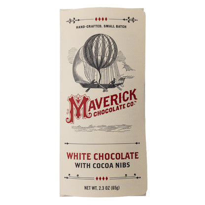 White Chocolate with Cocoa Nibs, Confection from MaverickChocolate