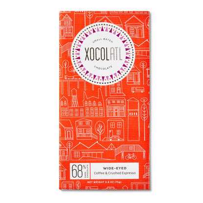 Wide-Eyed Espresso Chocolate Bar, Confection from Xocolatl Small Batch Chocolate