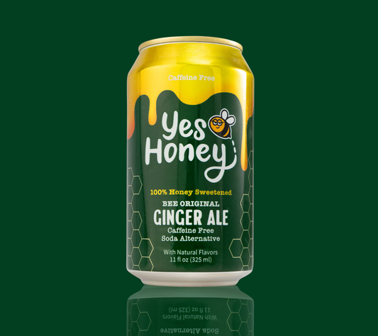 Sparkling Honey Sweetened Ginger Ale Soda Case, Beverage from Yes Honey
