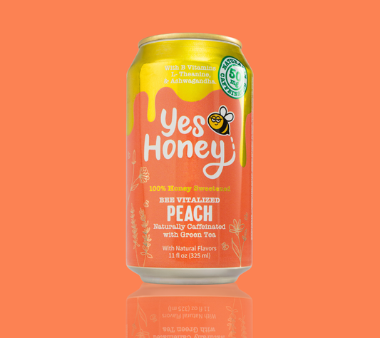 Sparkling Honey Sweetened Peach Tea Case, Beverage from Yes Honey