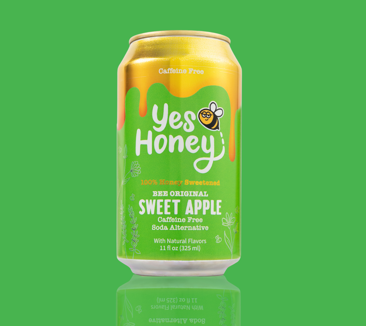 Sparkling Honey Sweetened Apple Soda Case, Beverage from Yes Honey