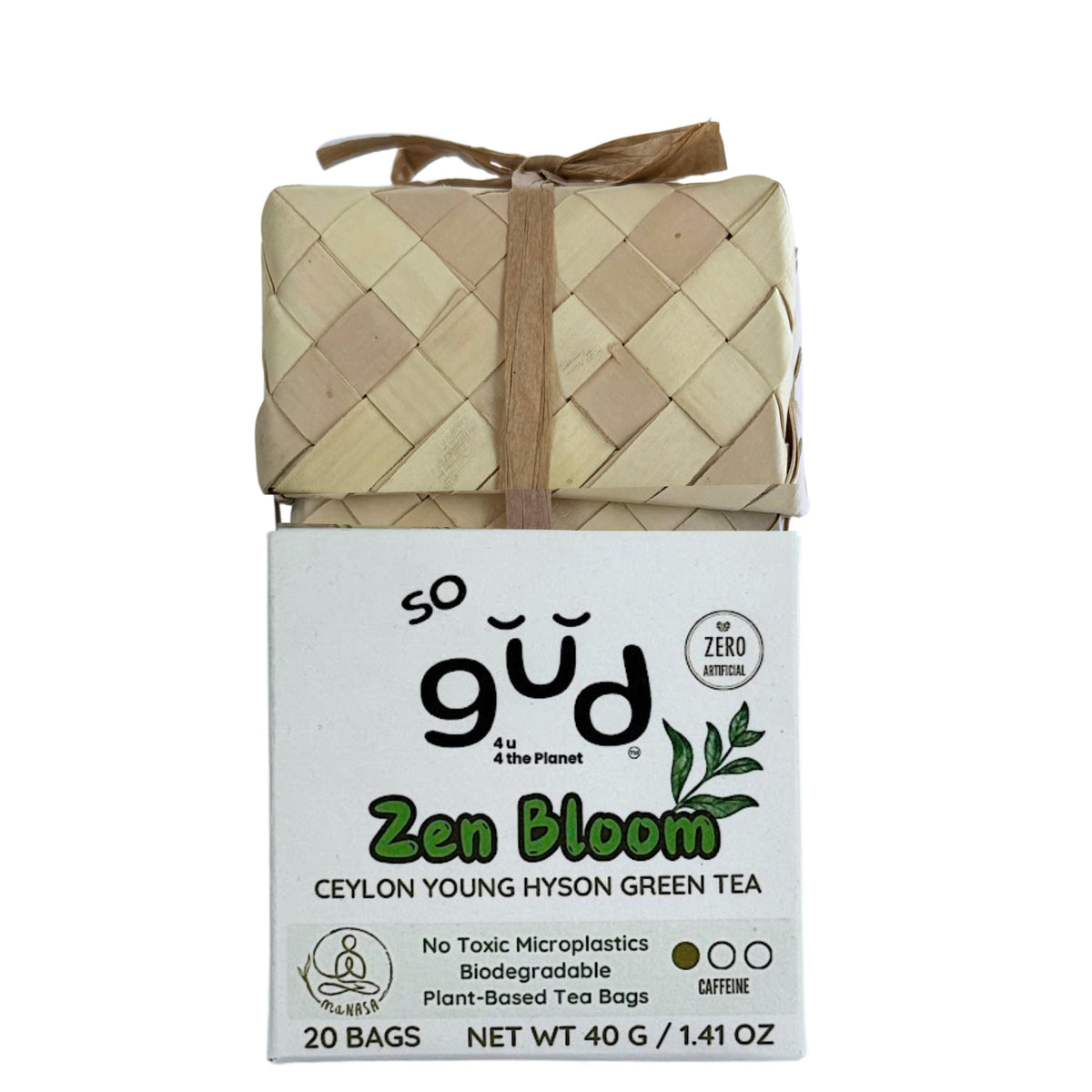 Zen Bloom Green Tea | Plant-based Tea Bags by so gud