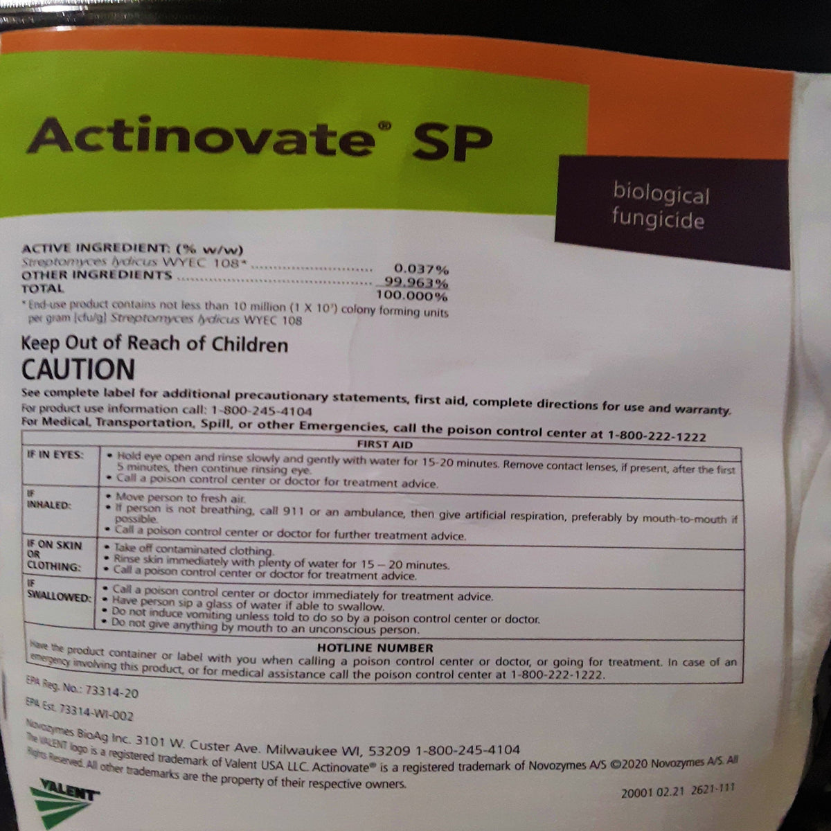 Actinovate SP Biological Fungicide 18 Ounce by Papaws Garden Supply