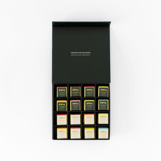 Assorted Dark and Dark Milk Chocolate Deluxe Gift Box by Maui Kuʻia Estate Chocolate