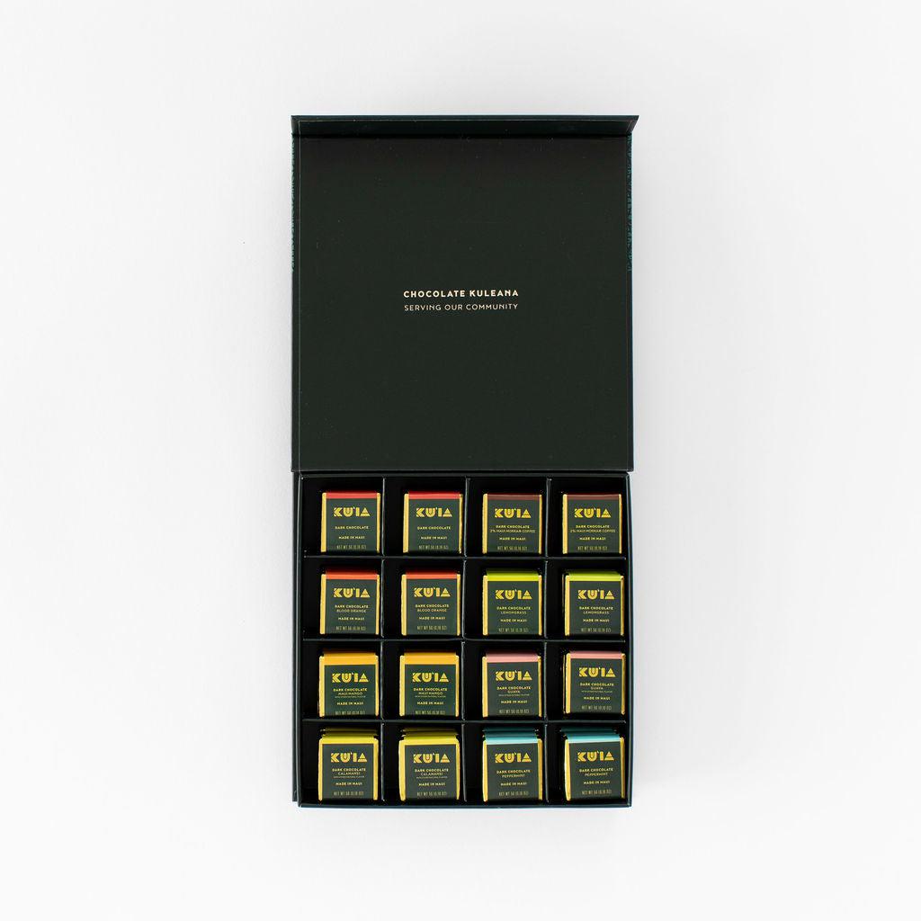 Assorted Dark Chocolate Deluxe Gift Box, Gift Box from Maui Kuʻia Estate Chocolate