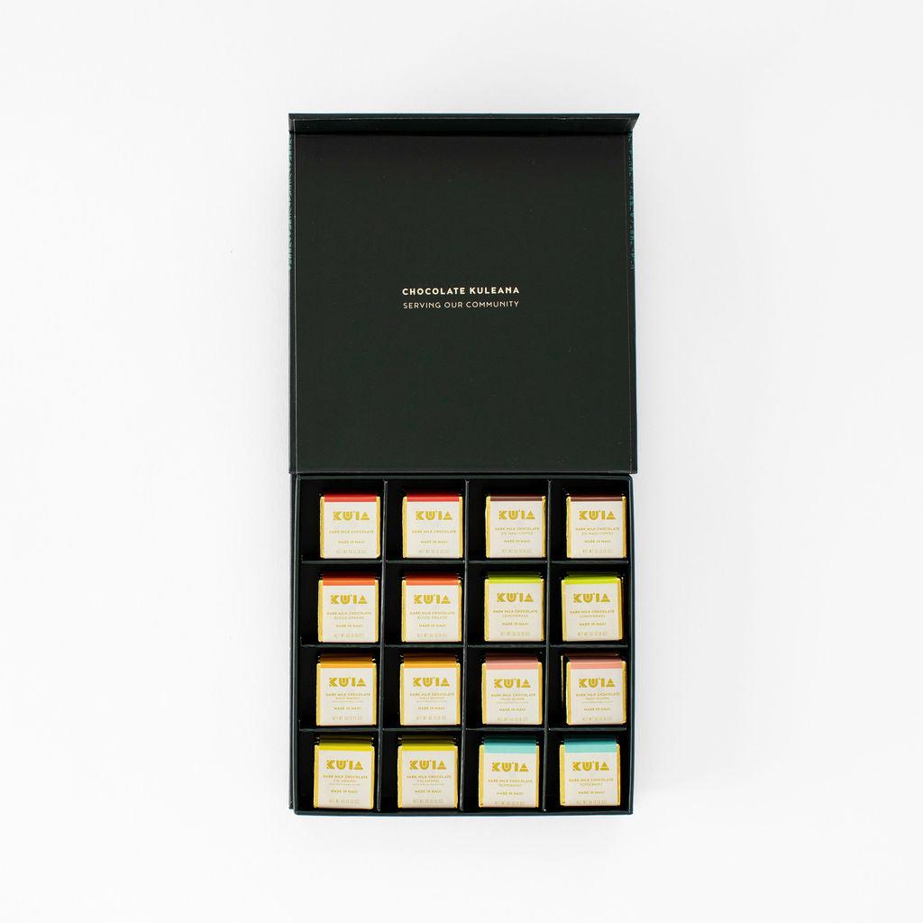 Assorted Dark Milk Chocolate Deluxe Gift Box, Confection from Maui Kuʻia Estate Chocolate