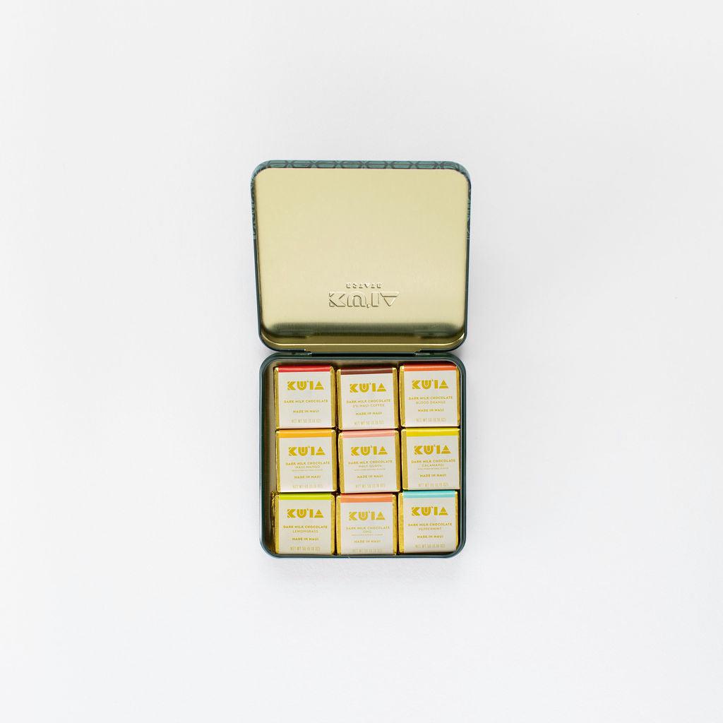 Assorted Dark Milk Chocolate Gift Tin by Maui Kuʻia Estate Chocolate