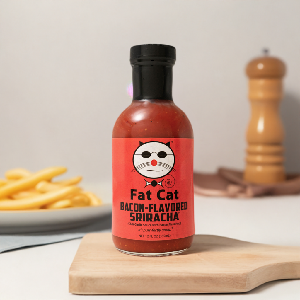 Bacon-Flavored Sriracha Chili Garlic Sauce with Bacon Flavoring (Vegan), image 7 of 8